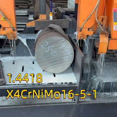 EN 1.4418 X4CrNiMo16-5-1 Ατσάλι από ανοξείδωτο χάλυβα Φωτεινή στρογγυλή ράβδος S165M 1.4418 Για προπέλα OD 80MM