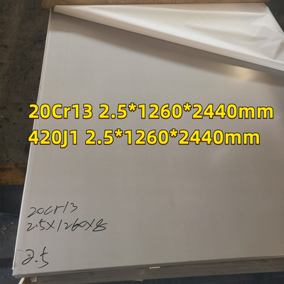 420J2 Stainless Steel Sheet Metal  thickness 0.60mm 0.70mm In Stock 1220*2440MM For Knives