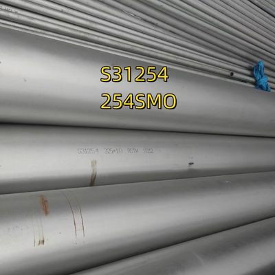 UNS S31254 (254SMO) Χωρίς συγκόλληση σωλήνας OD: 38,1 mm Δυνατότητα σωλήνα: 3 mm Διάστημα 6M
