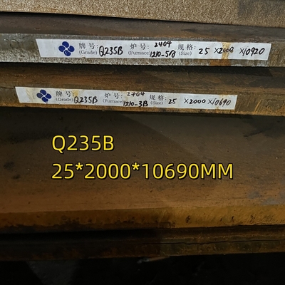 ASTM A36 Πλάκα χάλυβα άνθρακα Q235B S235JR 20*2000*12000mm Για πλάκα δοχείων υπό πίεση