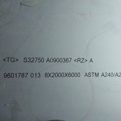 1500*6000mm μήκος S32750 2507 Super Duplex πλάκα από χάλυβα DIN1.4410 πλάκα από ανοξείδωτο χάλυβα