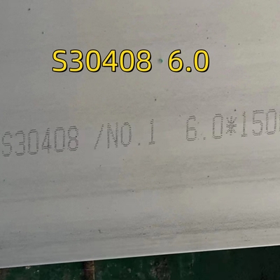ASTM A240 TP304 S30408 1.4301 Πλάκες από ανοξείδωτο χάλυβα NO.1 Επιφάνεια 1500x3000mm Μέγεθος