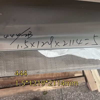 EN1.4376 SUS444 Πλατό φύλλο από ανοξείδωτο χάλυβα 444 # 2,5 X 1220 X 3000 mm