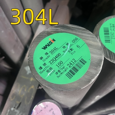 Γλυκαρισμένη φωτεινή μαύρη επιφάνεια 304L από ανοξείδωτο χάλυβα στρογγυλή μπάρα / SS 304 ράβδος με προσαρμοσμένο μήκος 6M
