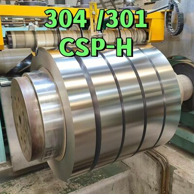 SUS 301 CSP-H Πλήρης σκληρή ταινία περιτυλίγματος από ανοξείδωτο χάλυβα 0,1-3,0 mm με σχιστή άκρη