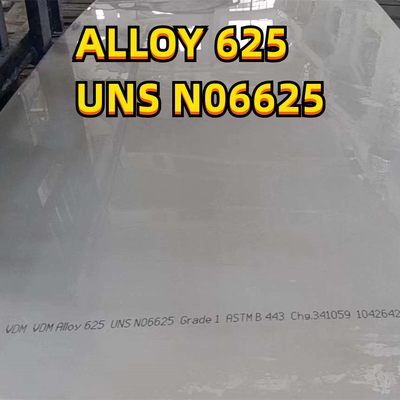 Ανθεκτικό στη θερμότητα πιάτο UNS N06625 Inconel χάλυβα κραμάτων νικελίου 625 3.0*1219*3048mm
