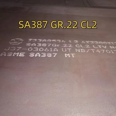 SA387 Gr22 Cl2 Πλάκα χάλυβα από κράμα θερμής έλασης EN 10028 13CrMoSi5-5 Πλάκα χάλυβα δοχείων υπό πίεση