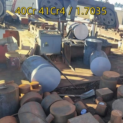 DIN WNr 41Cr4 / 1.7035 40Cr Διαμέτρος 250-500mm Σφυρηλατημένη στρογγυλή ράβδος χάλυβα SCR440 ράβδος κράματος