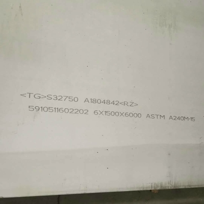 1500*6000mm μήκος S32750 2507 Super Duplex πλάκα από χάλυβα DIN1.4410 πλάκα από ανοξείδωτο χάλυβα