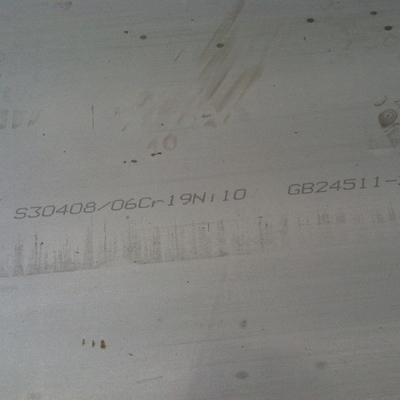 ASTM A240 TP304 S30408 1.4301 Πλάκες από ανοξείδωτο χάλυβα NO.1 Επιφάνεια 1500x3000mm Μέγεθος