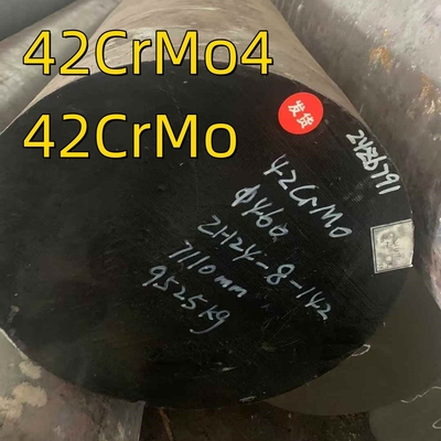 42CrMo Ζεστό τυλιγμένο σφυρηλατημένο στρογγυλό στύλο OD 460mm 42CrMo4 DIN1.7225 Θέρμανση σβήσματος και θέρμανσης