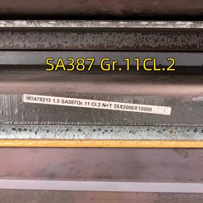 SA387 Gr.11CL.2 Πλάκα από χάλυβα θερμοσίφωνα 25*2000*12000MM Πλάκα από χάλυβα χρωμικού πολυσύνθετου