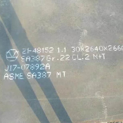SA387 Gr.11 CL.2 LTV N+T Πλάκα χάλυβα ASME SA387 Πλάκα λέβητα θερμής έλασης ASME SA387