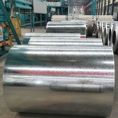 ASTM A653 G90 DX51D SGH340 Υψηλή αντοχή με γαλβανισμένη επίστρωση Z275 Ατσάλινο περιτυλίγμα μηδενικού σπάνγκελ