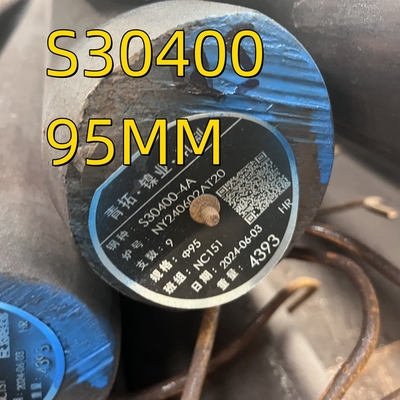 Επικονική ράβδο από ανοξείδωτο χάλυβα S30400 1.4301 SUS Soild Rod 95mm