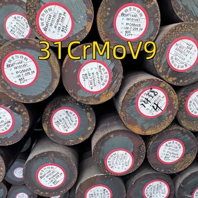 Στρογγυλή μπάρα από κράμα διάμετρος 55-400 mm Mat DIN 1.8519 31CrMoV9 3-6 μέτρα Χάλυβα χάλυβα