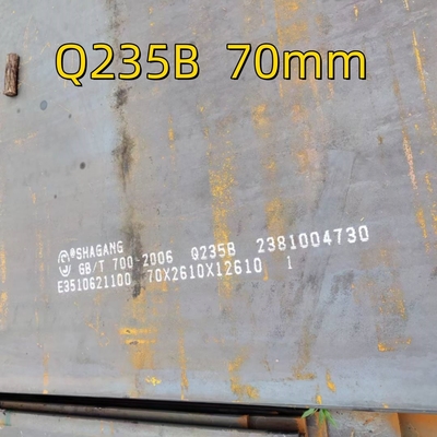 SS400 Θερμοσυσταθείσα πλάκα χάλυβα/ πλάκα χάλυβα άνθρακα A36 Q235B με πλάτος 1500 - 2500 mm