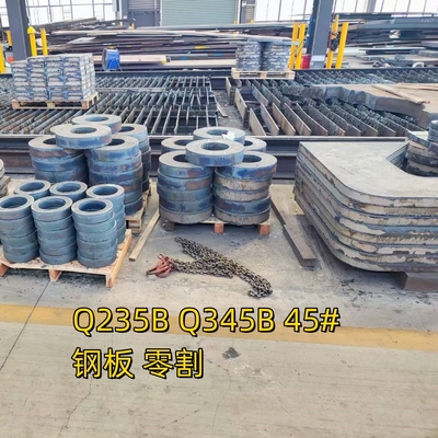 ASTM A36 Q235B SS400 Χάλυβα άνθρακα Πλάκα ήπιου χάλυβα Πλάκα ήπιου χάλυβα S235JR 10-200MM
