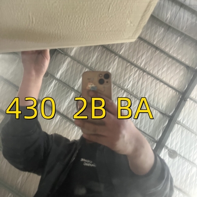 1.2mm 430 BA γυαλισμένο φύλλο από ανοξείδωτο χάλυβα & πλάκα ψυχρά κυλούμενα φύλλα SUS 430 SS