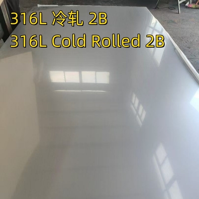 Ψυχρής έλασης  316L Φύλλο ASTM A240 AISI316L DIN1.4404 Ανοξείδωτο ατσάλι Φύλλο μετάλλου 1.0*2000*3000
