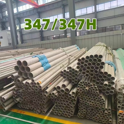 Ανοξείδωτος σωλήνας χωρίς ραφή ASTM SA312 TP347/ 347H για εναλλάκτη θερμότητας X7CrNiNb18-10 Στρογγυλός σωλήνας