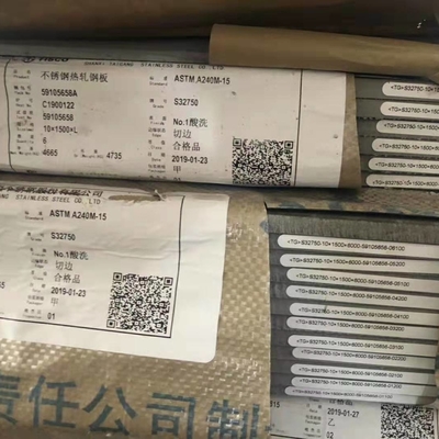 Πλάκα από ανοξείδωτο χάλυβα Hot Rolled Super Duplex ASTM A240 2507 S32750 8*1500*6000mm