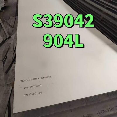 Πλάκα από ανοξείδωτο ατσάλι AISI 904L 20mmx4ftx8ft UNS N08904 1.4539 S39042