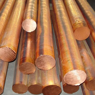 Βιομηχανική χρήση Χαλκού Στρογγυλοειδής σχήμα Χαλκού Ράβδος Μεγάλη διάμετρος C1100 Κόκκινη μπάρα χαλκού