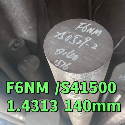 ASTM A182 F6NM Ατσάλι από ανοξείδωτο χάλυβα EN1.4313 UNS S41500 Super Martensitic Round Bar & Forging
