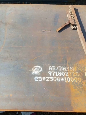 Πλάκες χάλυβα ναυπηγικής κατασκευής μήκος 8000 mm πλάτος 2000 mm πάχος 14 mm βαθμός DH36